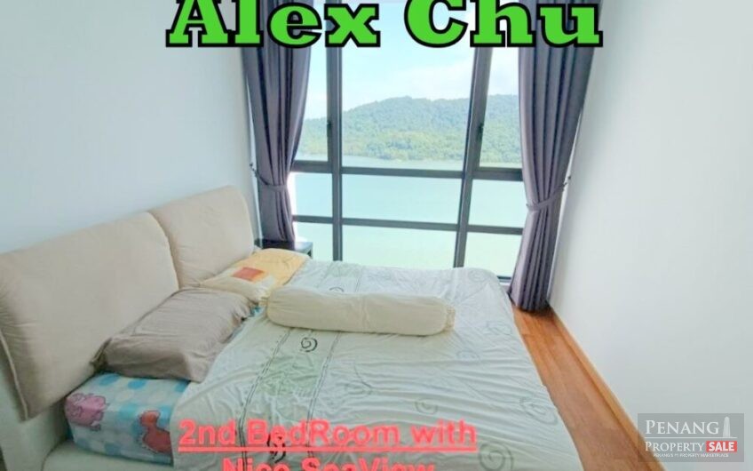 Queens Waterfront Bayan Lepas 1200SF Fully Furnished Seaview 2 Carpark