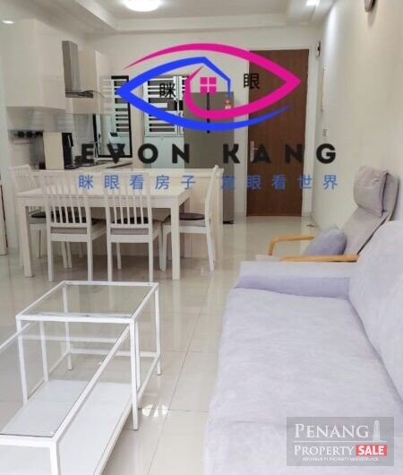Tri Pinnacle@Tanjung Tokong 800sf Fully Furnished Parking Side by Side